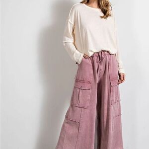 Faded Plum Easel “Feeling Good” cargo pants
